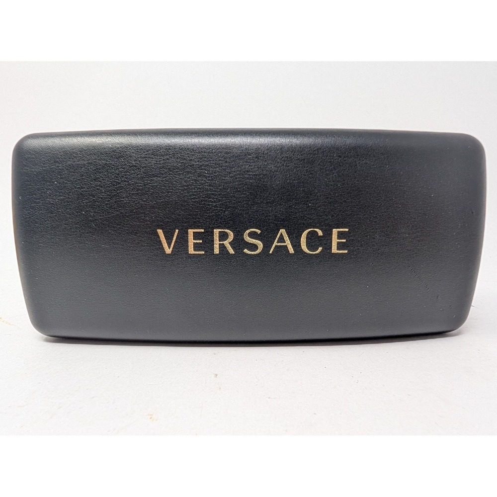 Versace Black Hard Case To Fit Sunglasses Faux Leather Flip Top Adult Rigid